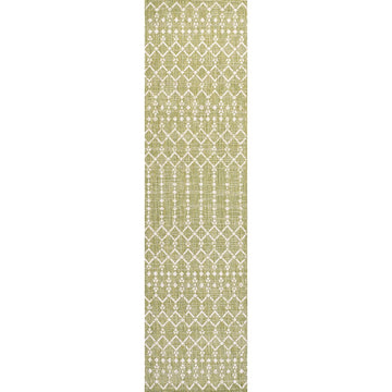 Ourika Moroccan Geometric Textured Weave Indoor/outdoor Runner Rug